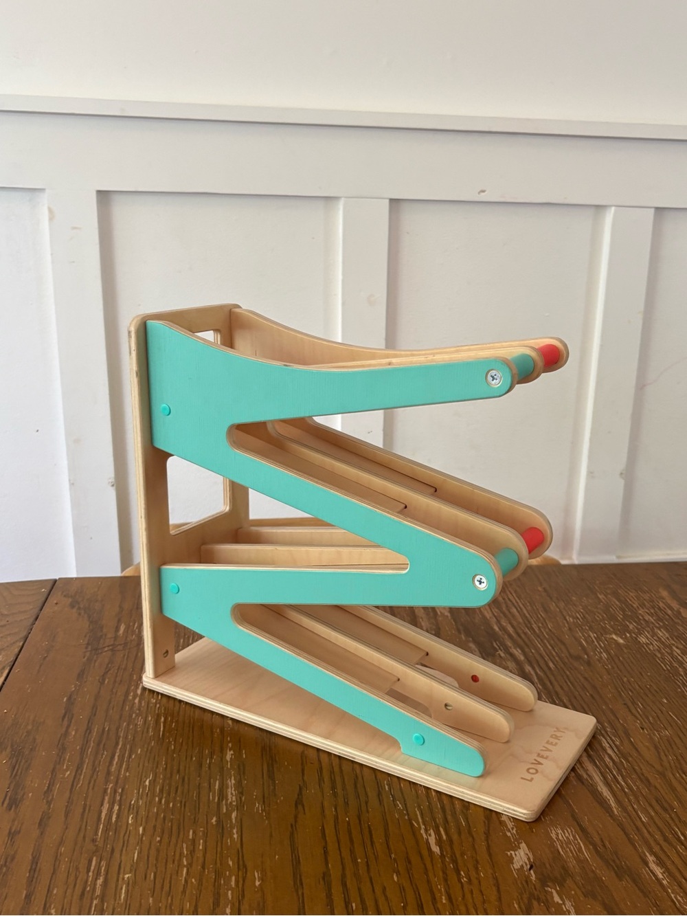 Lovevery Wooden Race & Chase Ramp Track